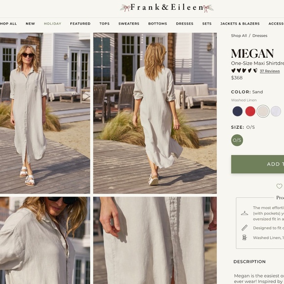 Frank & Eileen Shirt Dress "The Megan" - Picture 1 of 4